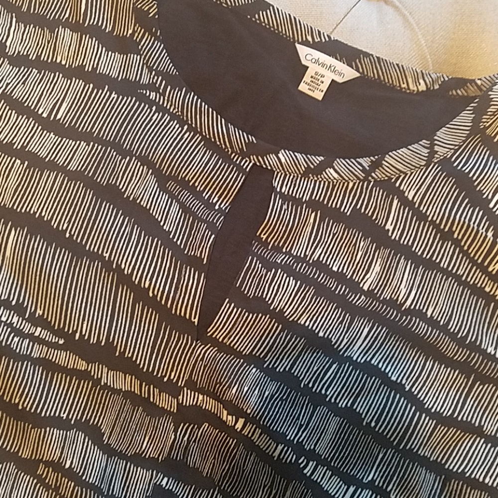 Black and White Calvin Klein Shirt